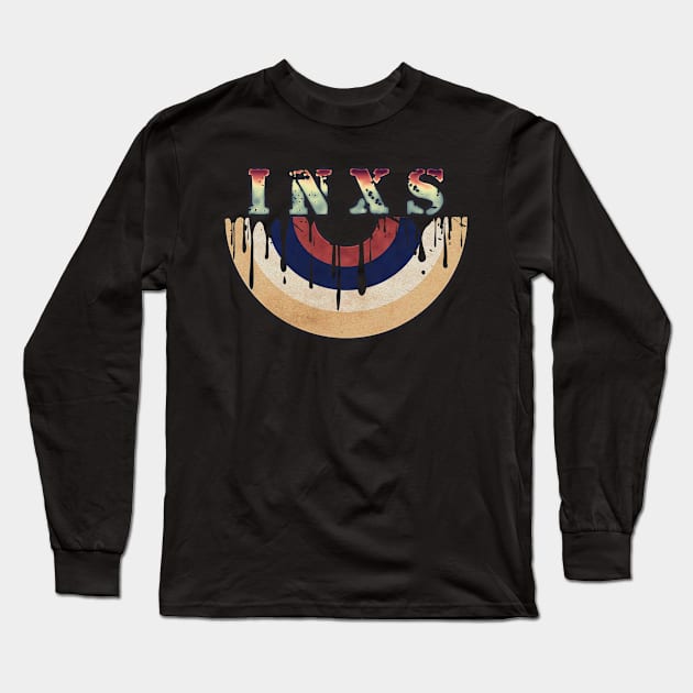 Melted Vinyl - INXS Long Sleeve T-Shirt by FUTURE SUSAN